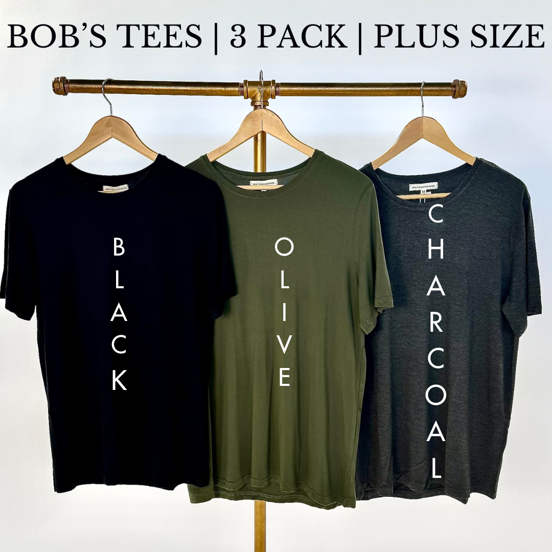 BOB'S TEE'S 3 PACK - XL|2XL|3XL