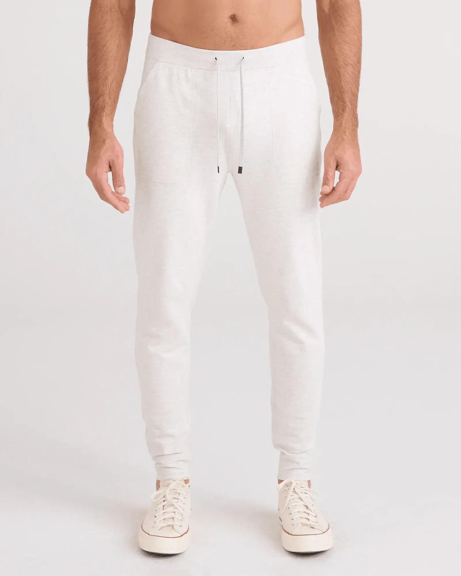 men's 3six five jogger sweatpant in steel heather by Saxx