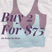 Wireless Seamless Bra 2 for $75 - Size Large