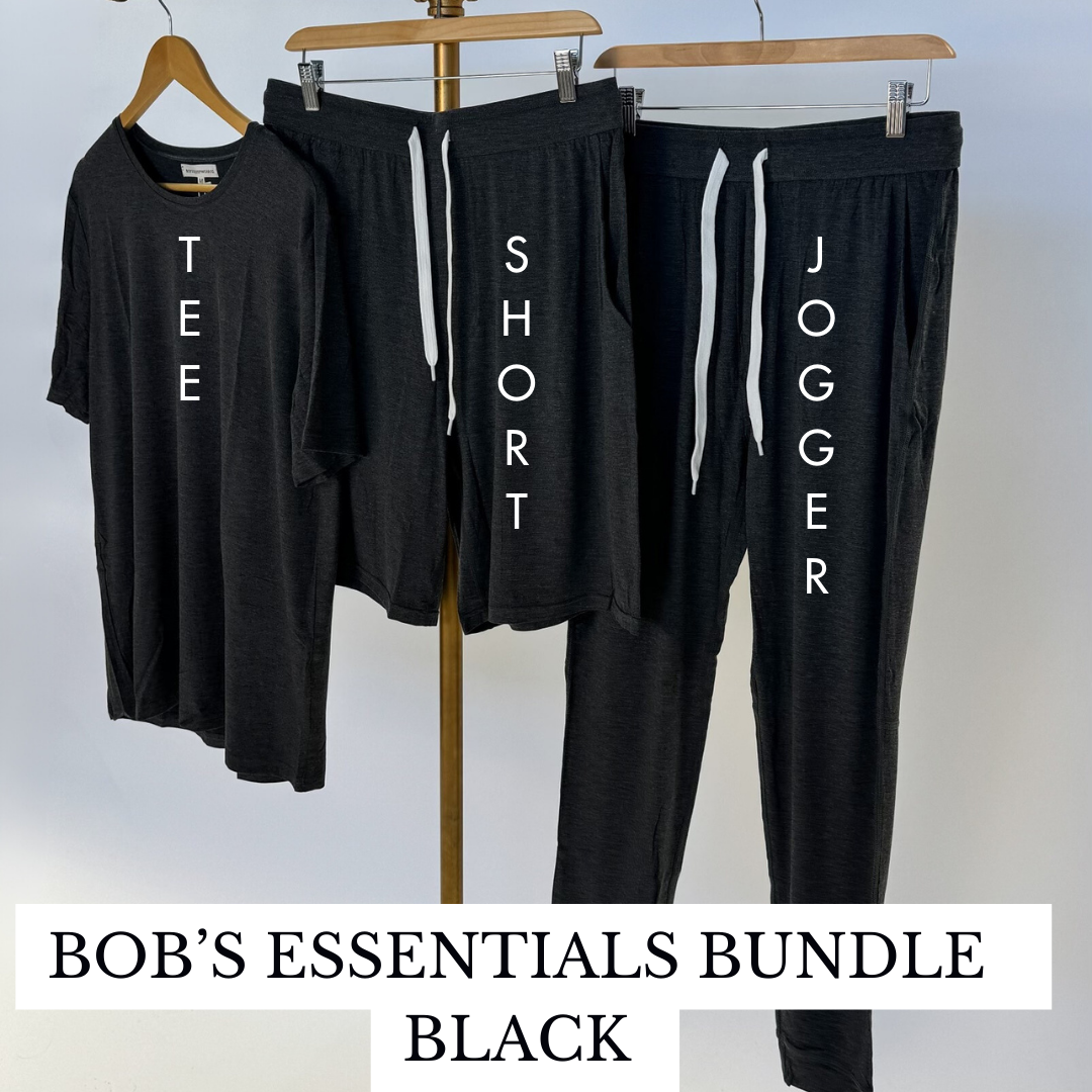 Bob's Essential Set - TEE/JOGGER/SHORT | BLACK