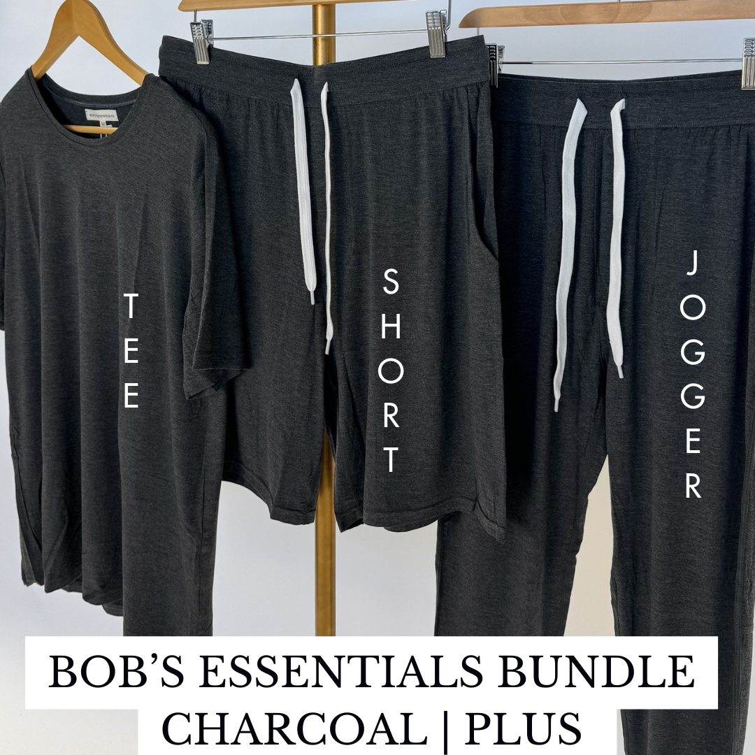 Bob's Essential Bundle - TEE/JOGGER/SHORT | CHARCOAL | PLUS