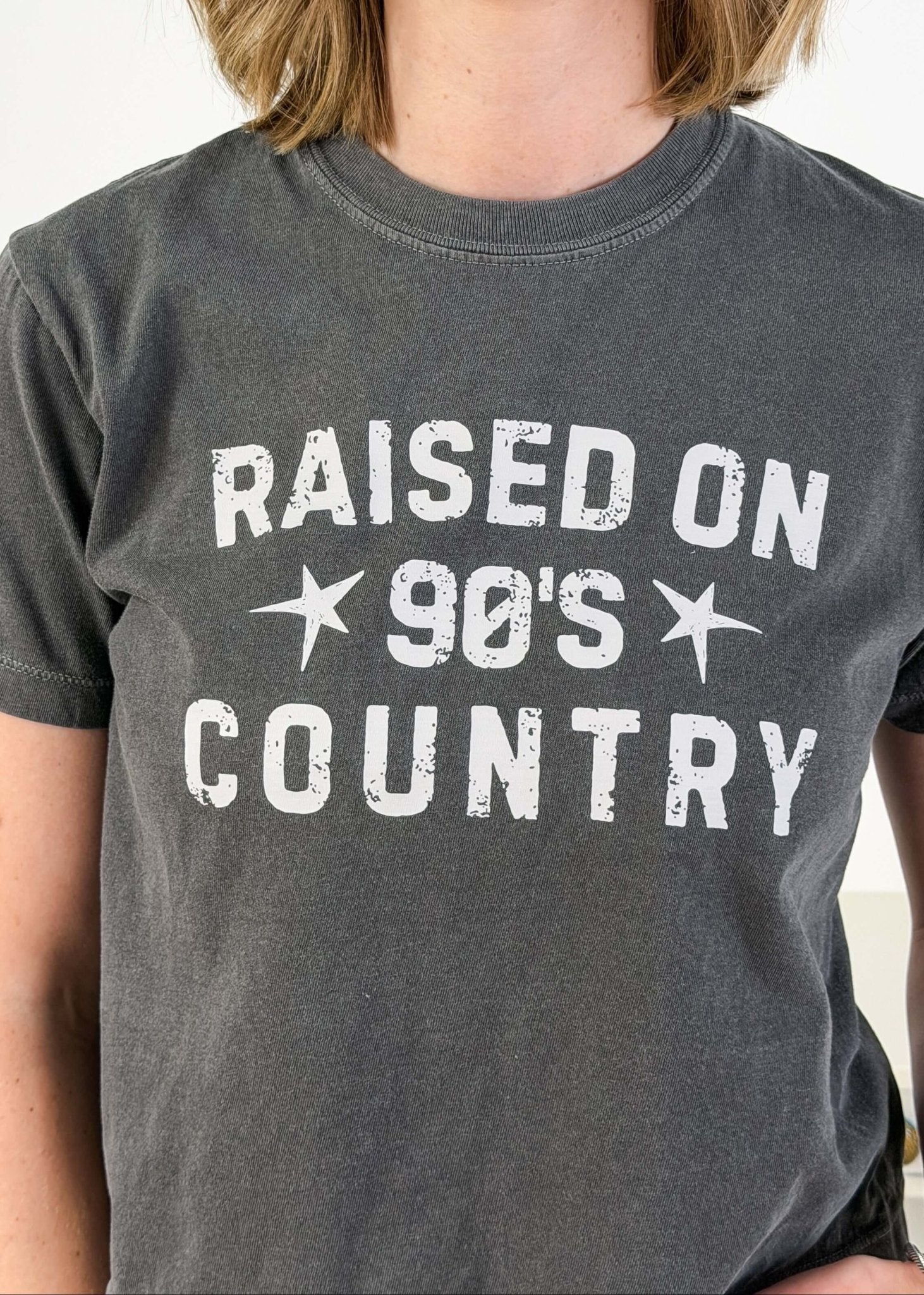 90s Country Crew Fit Cropped Graphic Tee