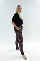 unisex bamboo jogger arcade video game print Bob's sleepwear Co