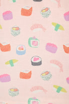 PJ Salvage Boyfriend Boxer Short PJ Set in Rosewater Sushi baby waffle knit — Cloud Nine Pajamas Edmonton