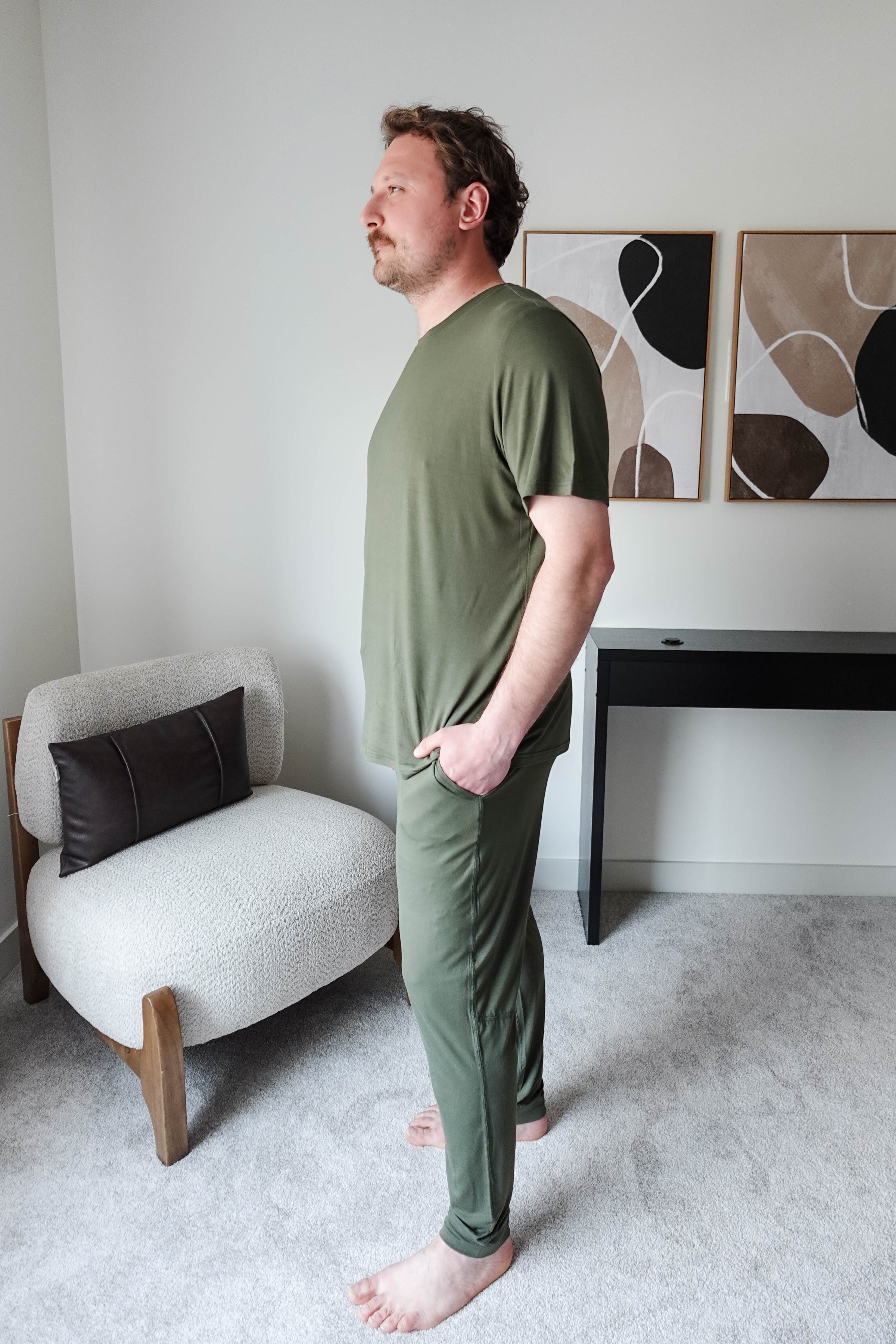 Jogger Pant - Unisex Bamboo | Olive Forest