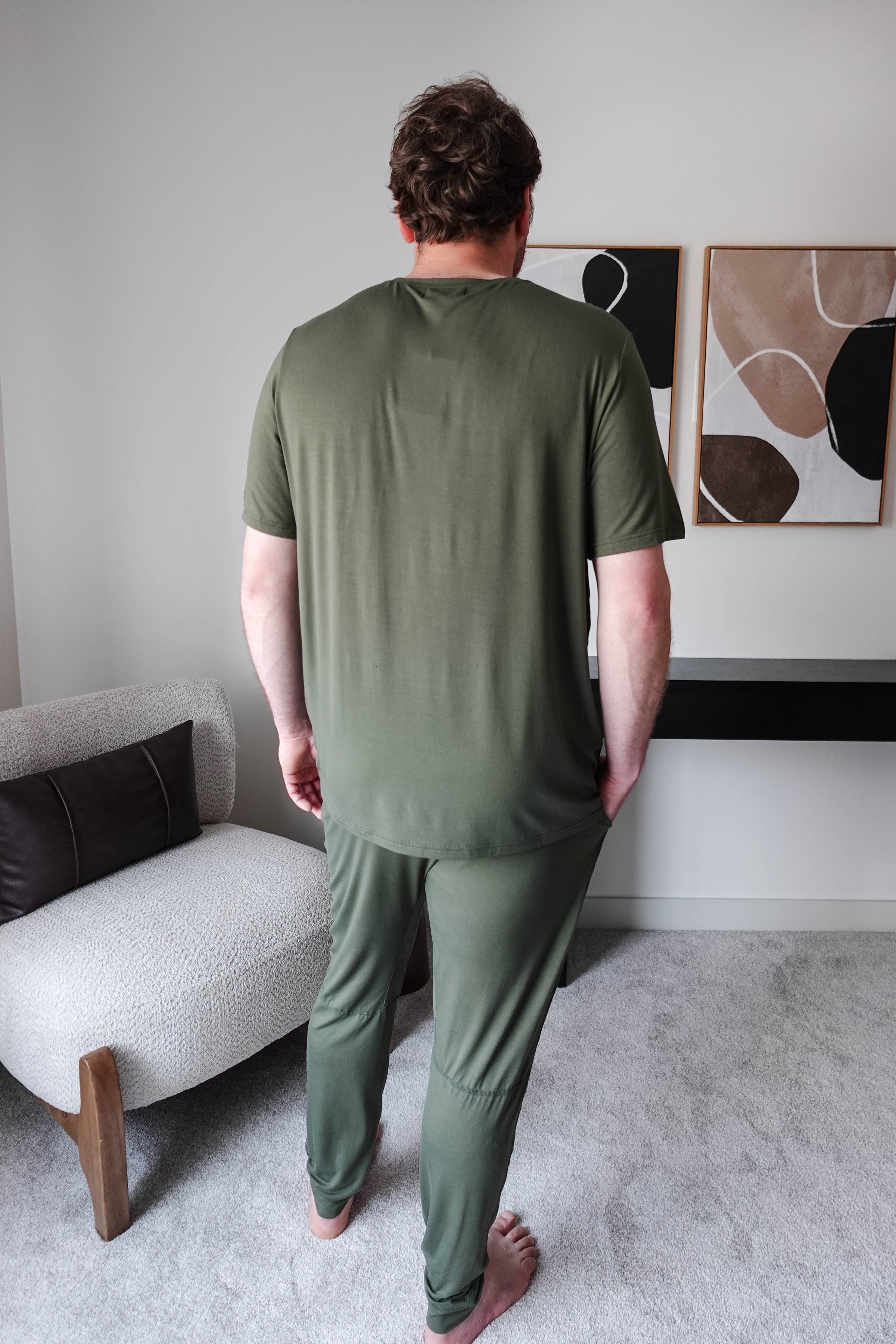 Jogger Pant - Unisex Bamboo | Olive Forest