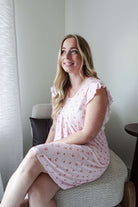 Flutter Dress Nightgown - Bamboo | Pink Cherries