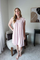 Flutter Dress Nightgown - Bamboo | Pink Cherries