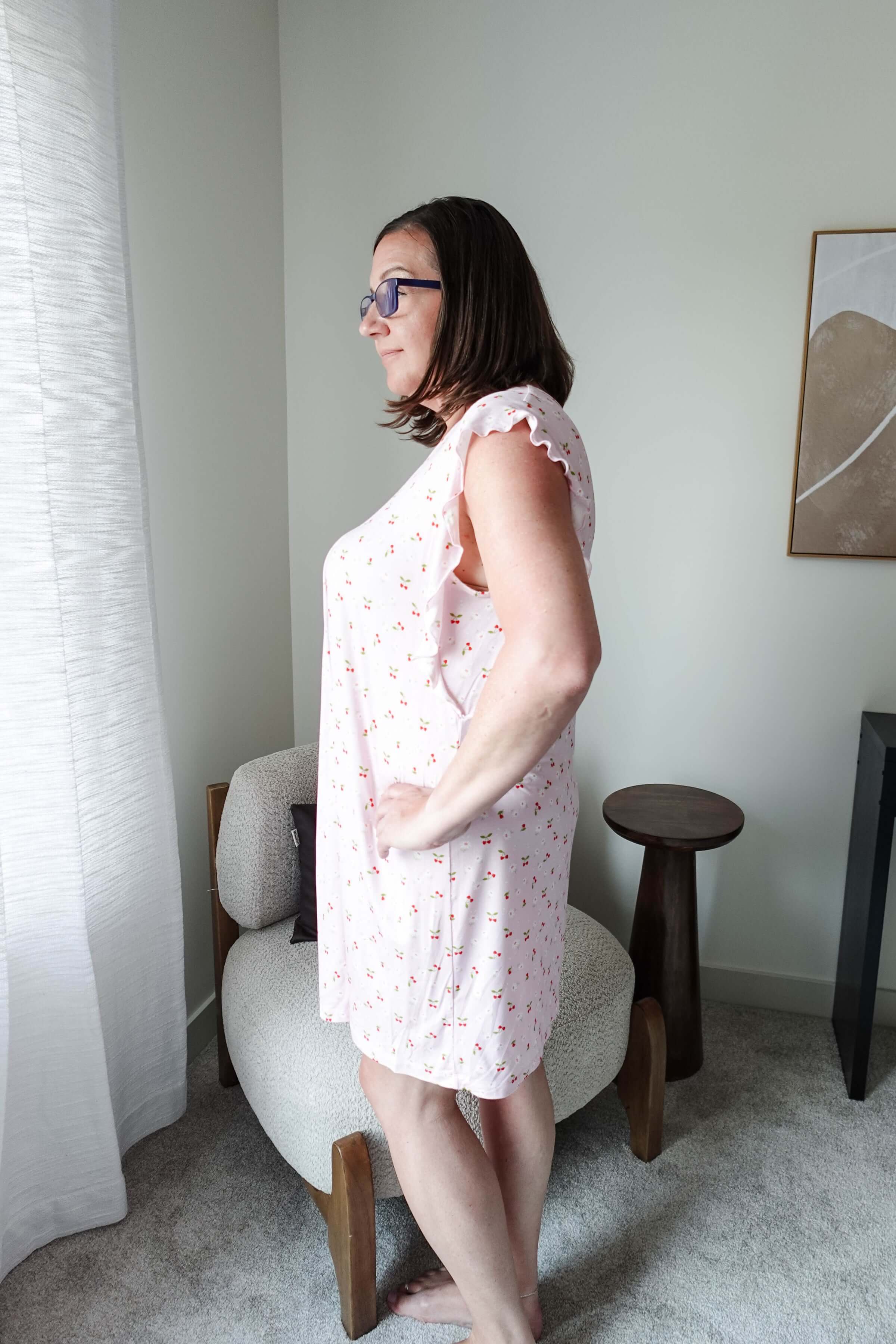 Flutter Dress Nightgown - Bamboo | Pink Cherries