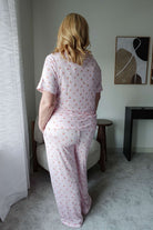 Short Sleeve Button Up/Straight Pant PJ Set - Bamboo | Pink Cherries