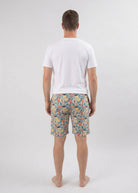 Bob's Sleepwear Co. Hockey Club Bamboo Sleep Shorts back view — Cloud Nine Pajamas Edmonton