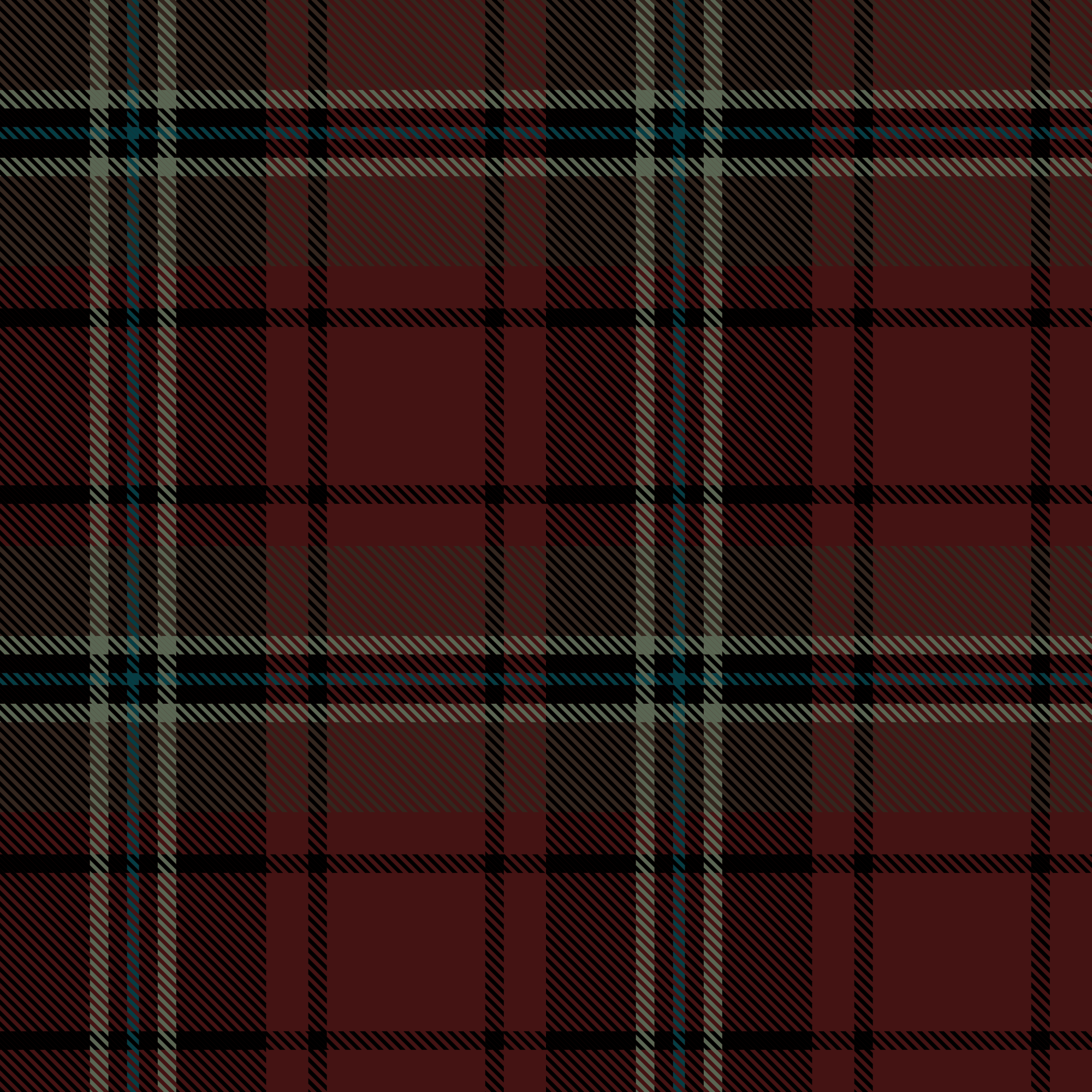 A close-up of a classic tartan plaid pattern in deep burgundy red, black, and thin white stripes - Cloud Nine Pajamas