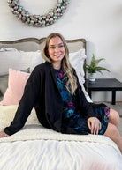 Cardigan Cloud Knit Pockets black