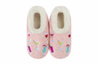 Snoozies Mini Embroidery Slipper Socks Mini Cocktails embroidered cocktail motifs front view — Cloud Nine Pajamas Edmonton