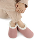 Snoozies Plush COZY Slipper Socks cozy corduroy peach