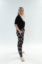 unisex deer plaid printed bamboo jogger bob's sleepwear co