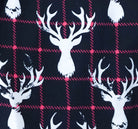 unisex deer plaid printed bamboo jogger bob's sleepwear co