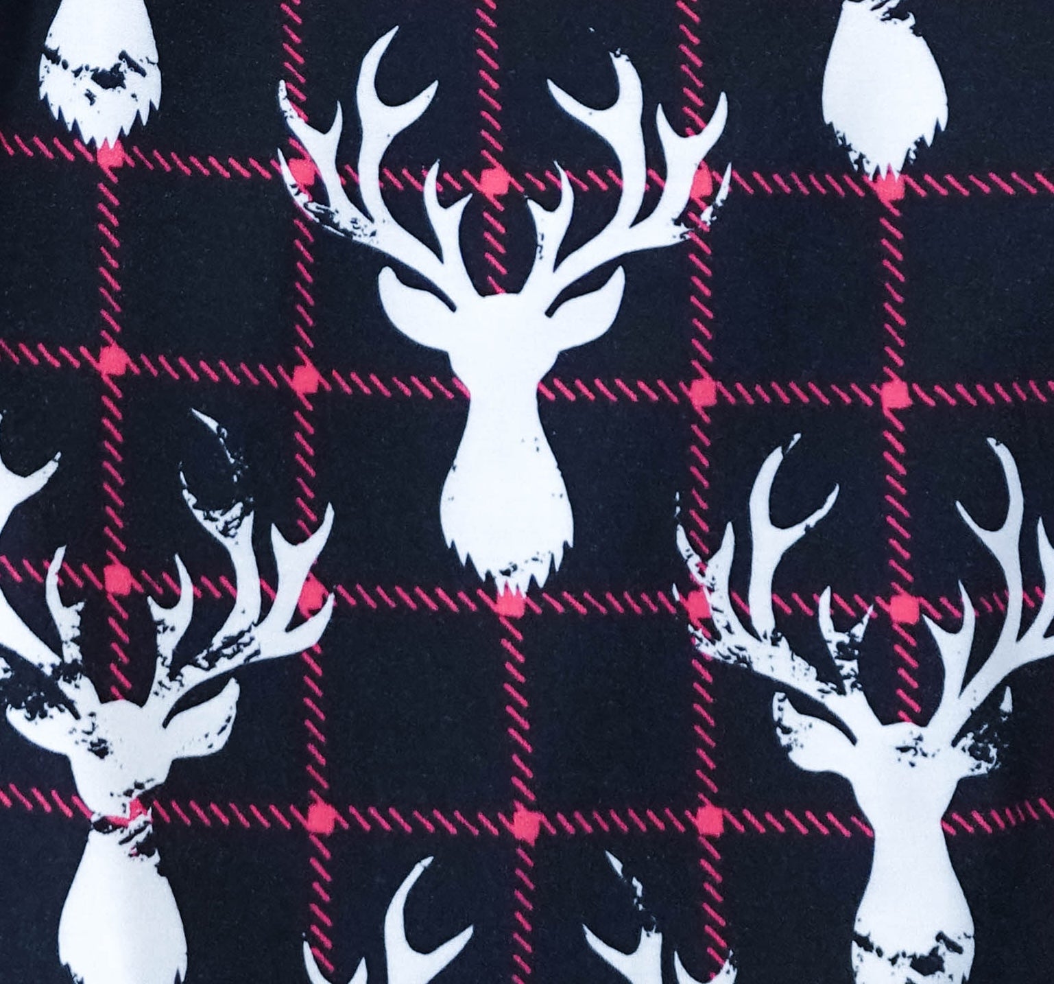 unisex deer plaid printed bamboo jogger bob's sleepwear co