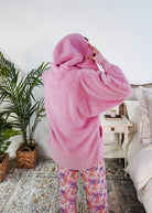 Essential Hooded Fluffy Cozy Cardigan with Pockets