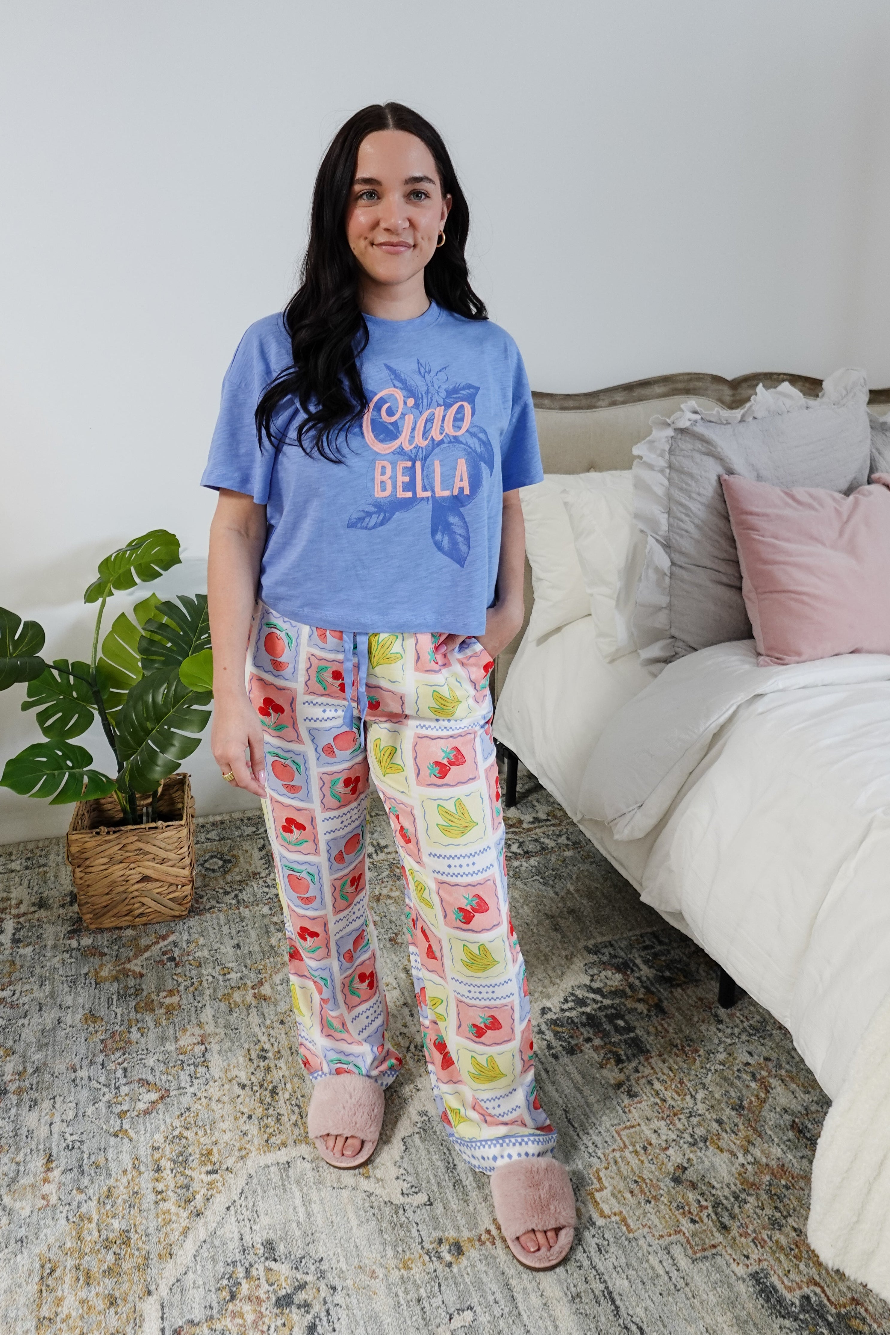 Frutta Fresca Ciao Bella Fruit Print PJ Set by PJ Salvage