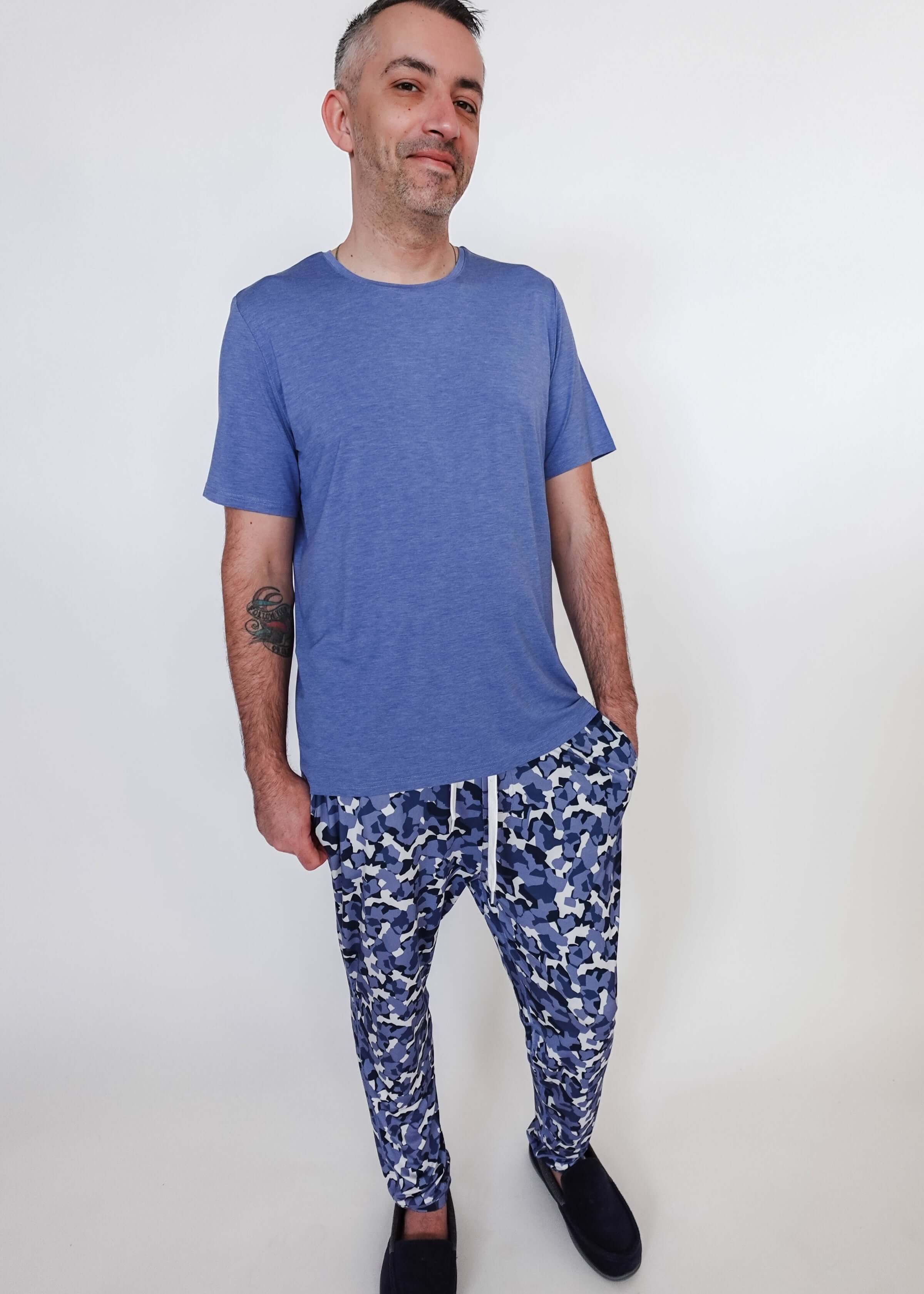 Jogger Pant - Unisex Bamboo | Geo Camo Print