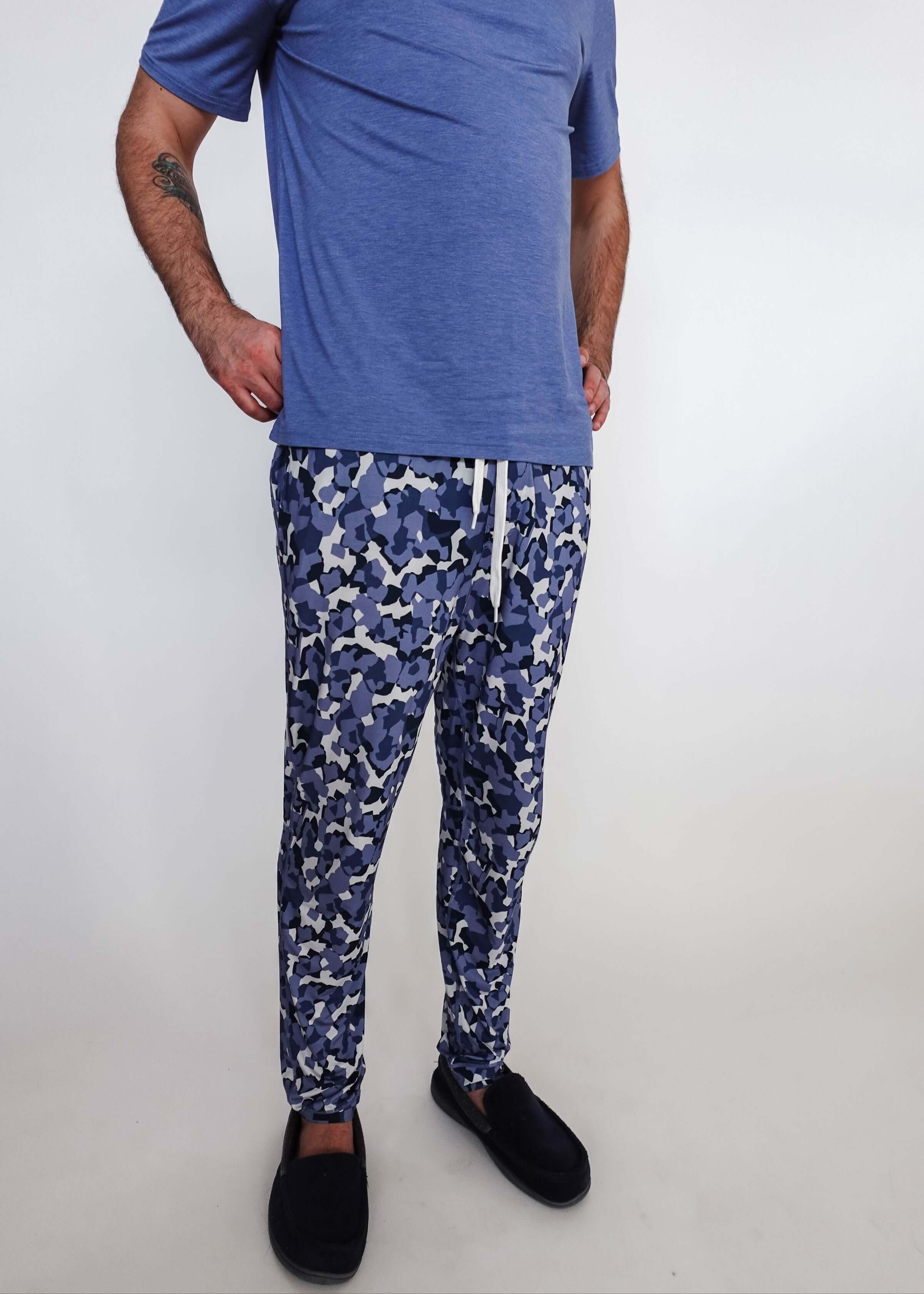 Jogger Pant - Unisex Bamboo | Geo Camo Print