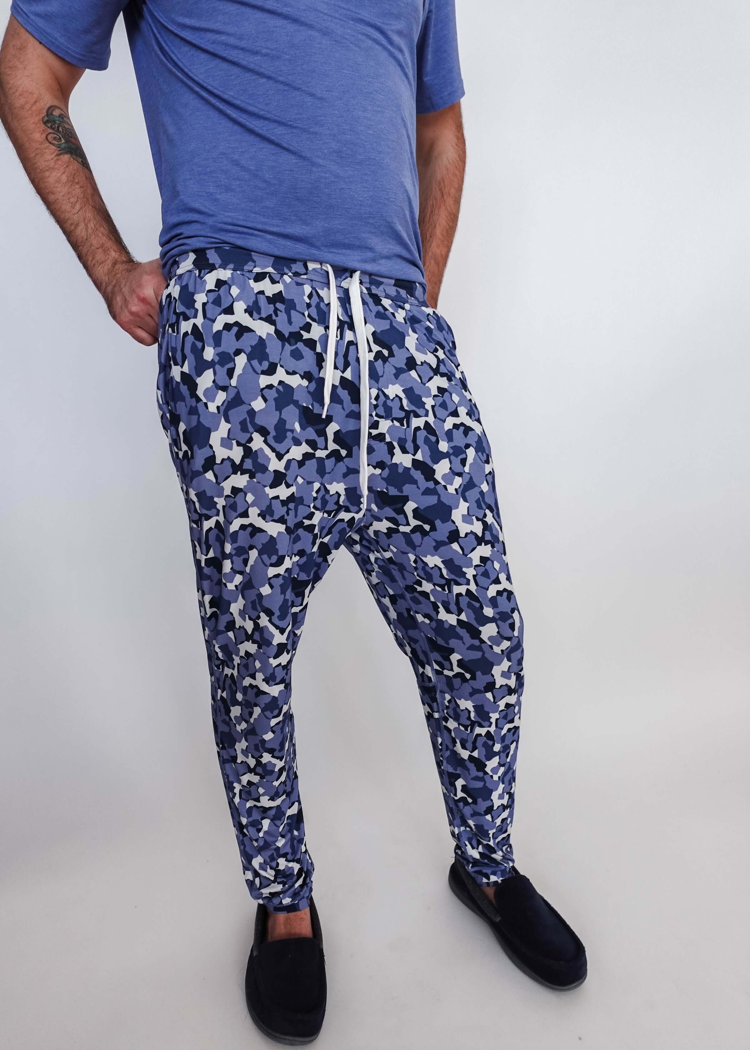 Jogger Pant - Unisex Bamboo | Geo Camo Print