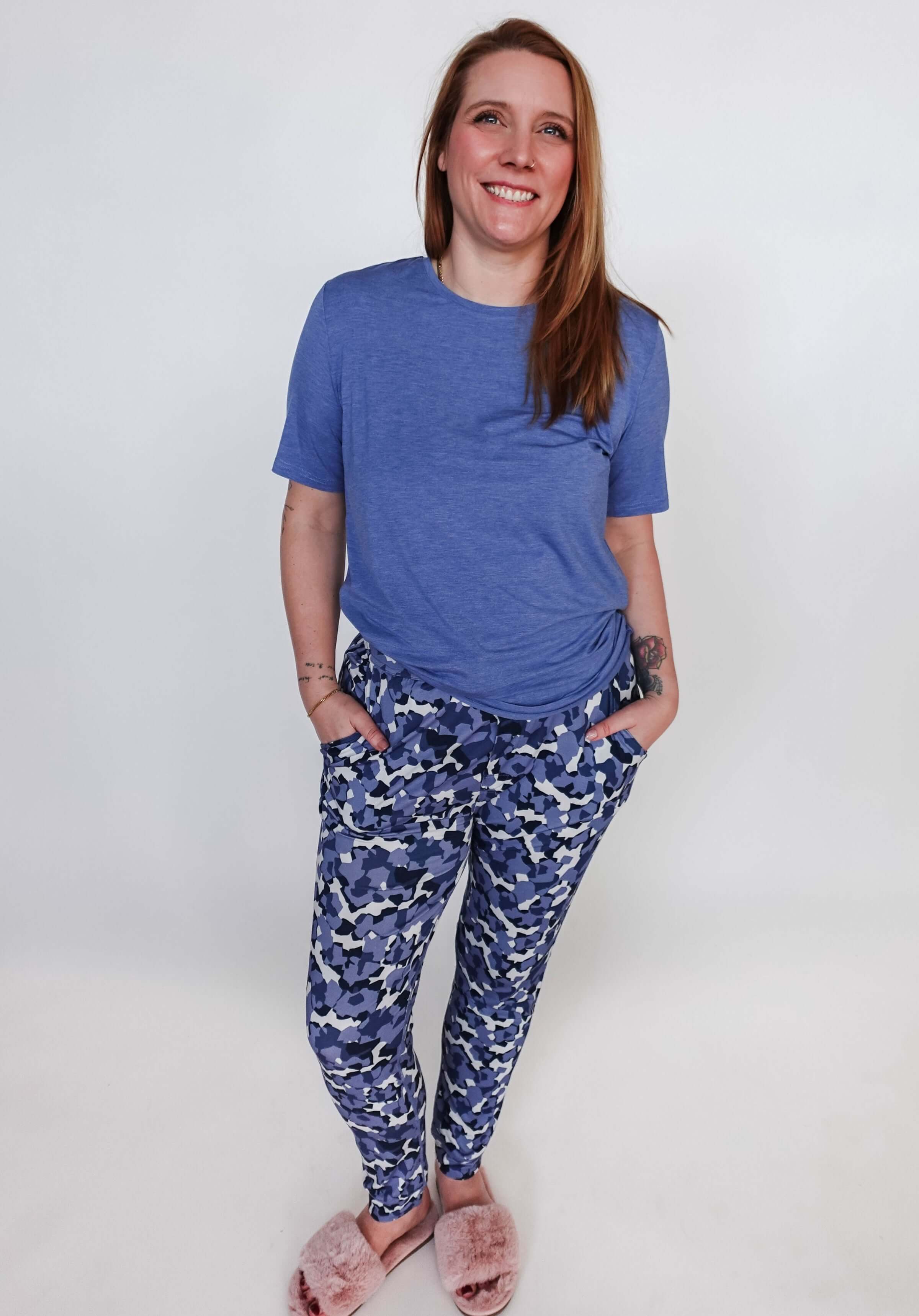 Jogger Pant - Unisex Bamboo | Geo Camo Print