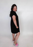 Dress Pleated with Pockets - Bamboo | Black Beauty