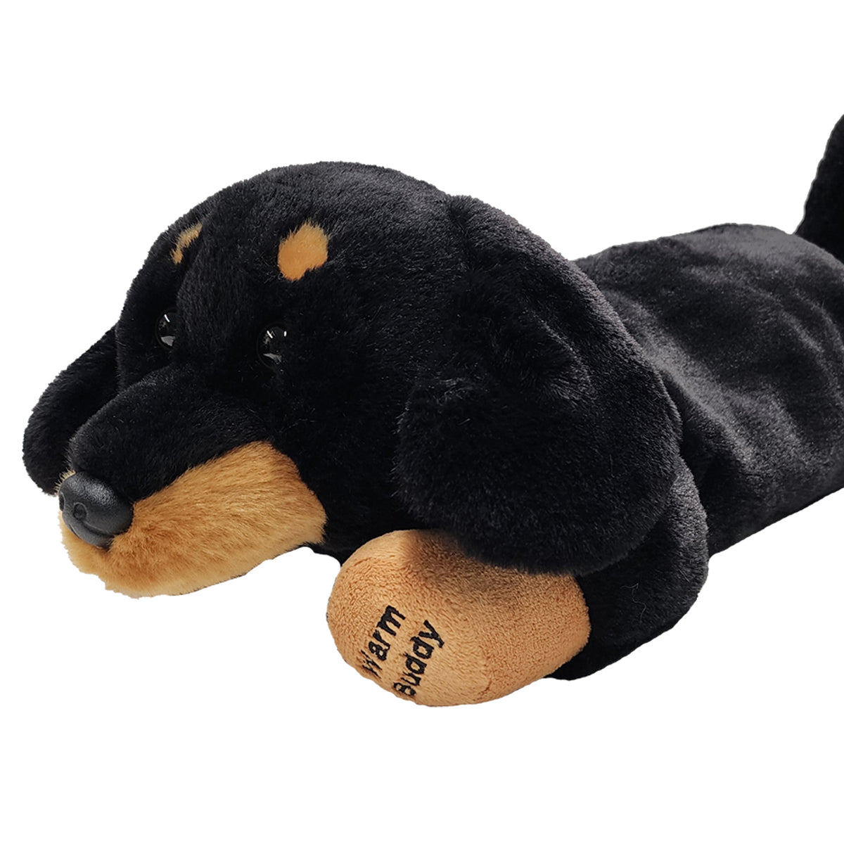 Large Heatable Black Puppy | Daschund