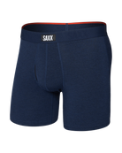 SAXX Vibe Xtra Soft Boxer Brief Dark Navy Heather front product shot — Cloud Nine Pajamas Edmonton
