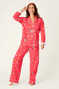 Dogs who Brunch 3-Piece Flannel PJ Set