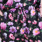 Dreamy Blooms Black FLoral Print Swatch