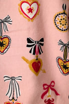 PJ Salvage Amour Iced Rose pale pink flannel fabric swatch — Cloud Nine Pajamas