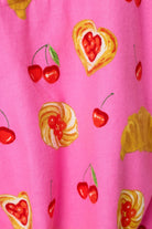 PJ Salvage Brunch Club Pink Rose flannel swatch — Cloud Nine Pajamas