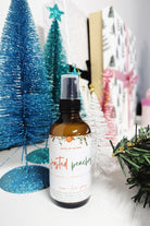 Frosted Peaches (Peach Nectar + White Fir + Spruce) Heslip Home Luxury Room & Linen Spray notes of peaches, white fir and spruce