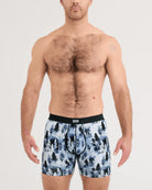 SAXX Vibe Xtra Soft Boxer Brief Forest Land front view on model — Cloud Nine Pajamas Edmonton