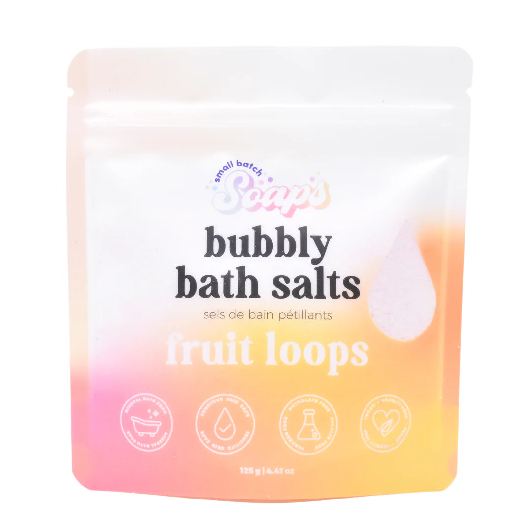 Fruit Loops Bubbly Bath Salts | Mini Small Batch Soaps