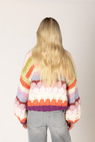 Lyla & Luxe HALA violet multi-stripe knit detail texture — Cloud Nine Pajamas