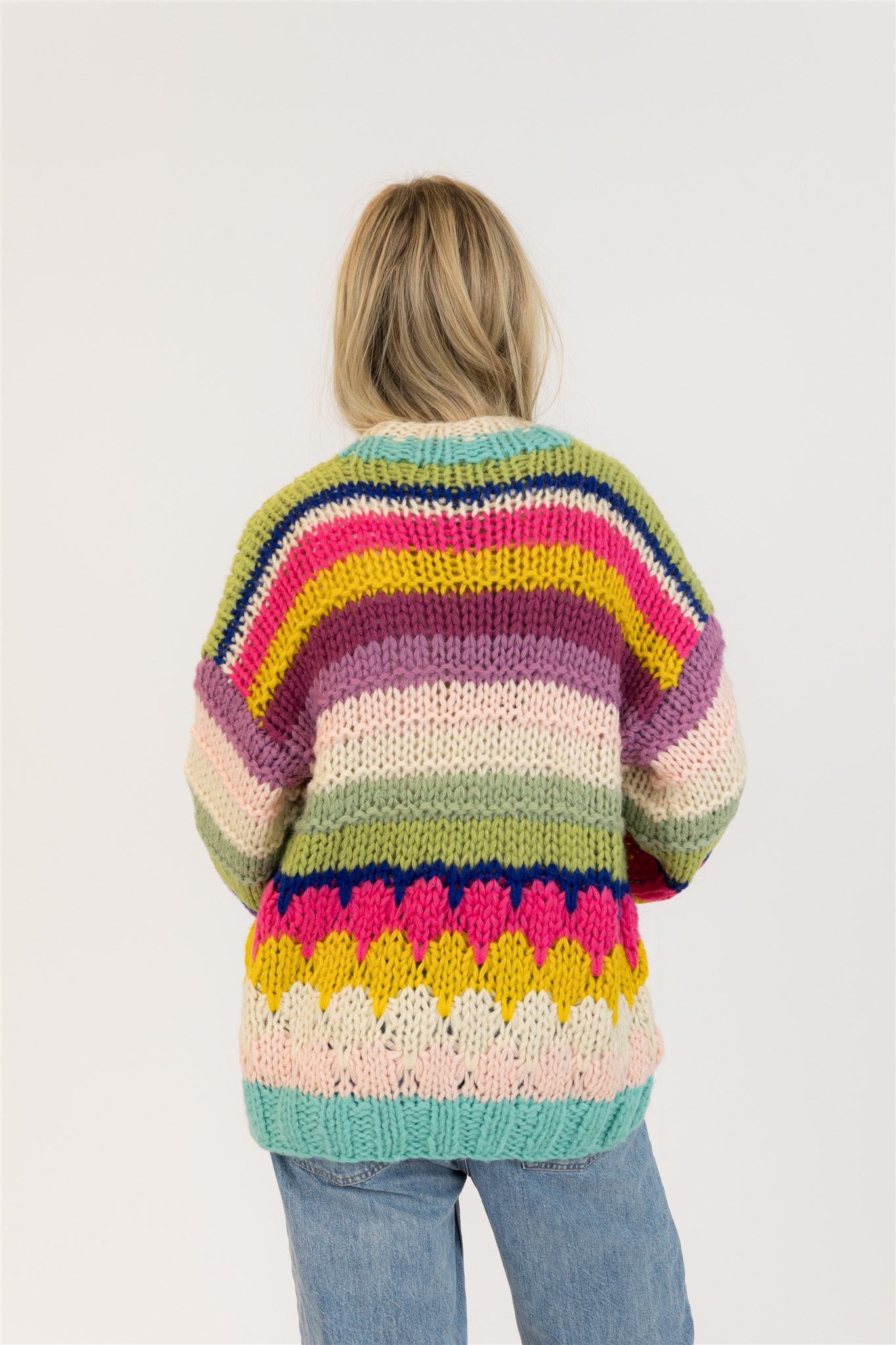 Lyla + Luxe HAVEN Multi Stripe | Handmade Chunky Knit