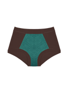HUHA Mineral Brief Brown TENCEL Modal inside front view — Cloud Nine Pajamas Edmonton