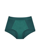 HUHA Mineral Brief Green TENCEL Modal front inside view — Cloud Nine Pajamas Edmonton