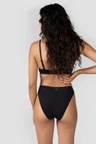HUHA Mineral High Rise Bikini Black model back view — Cloud Nine Pajamas Edmonton
