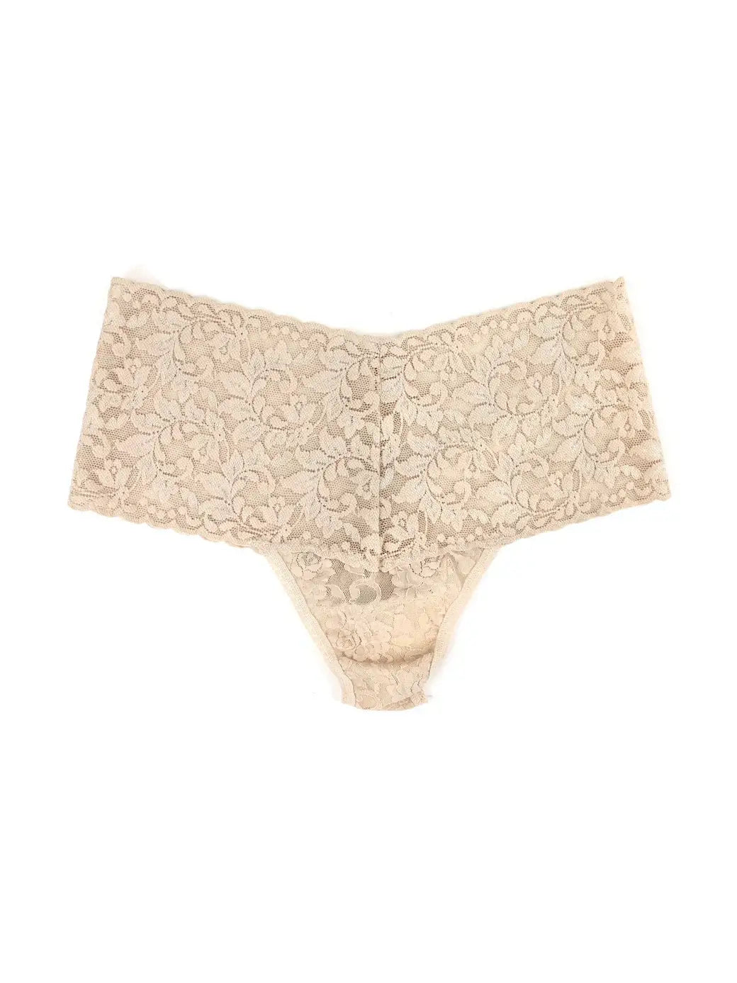 Hanky Panky Retro Thong flat lay – elegant lace underwear