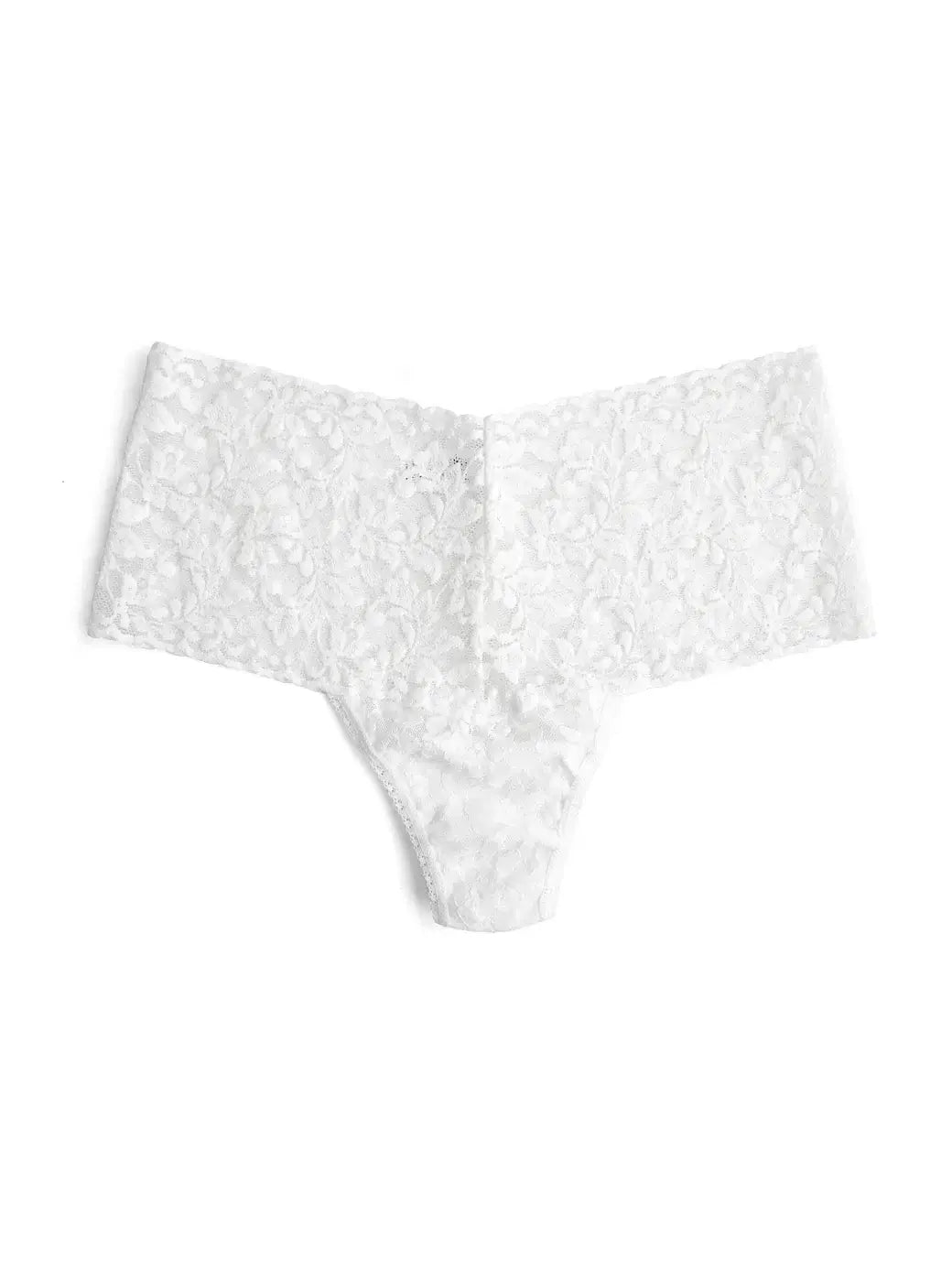Hanky Panky Retro Thong flat lay – elegant lace underwear