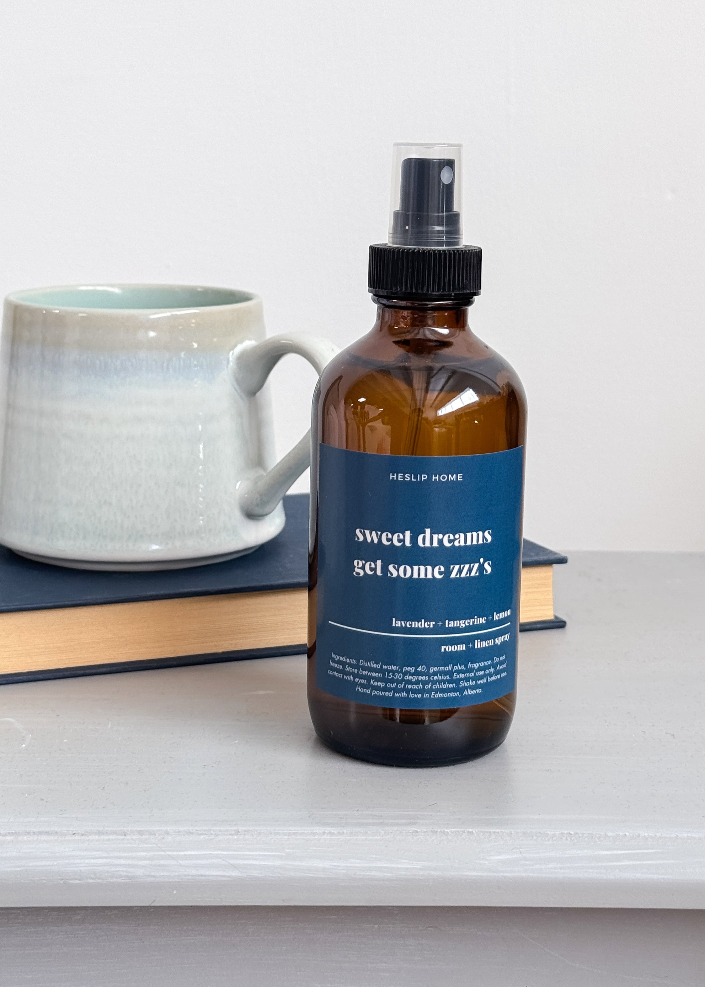 lavender room linen spray sleep aide Heslip Home