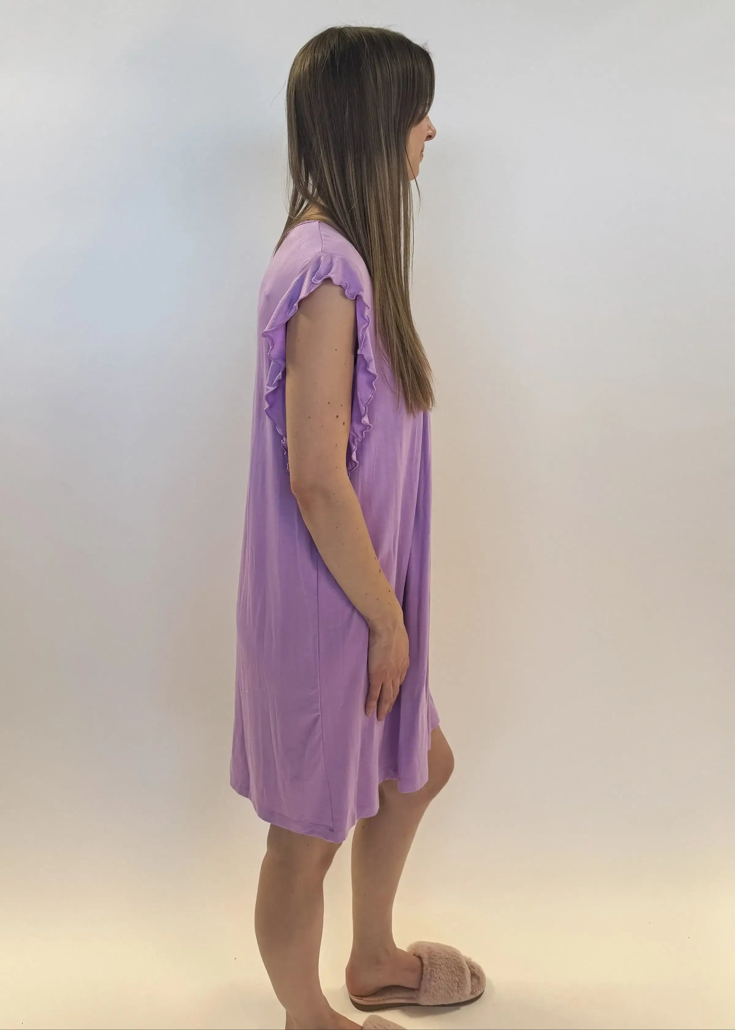 Flutter Dress Nightgown - Bamboo | Lilac