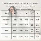 latte love size chart