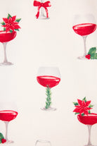 Let's Get Toasty 3-Piece Flannel PJ Set featuring festive wine print on soft fabric for cozy holiday nights.