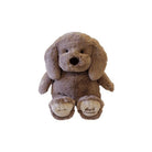 Warm Buddy Little Cuddle Buddy Taupe Puppy 8" microwavable heat stuffed animal — Cloud Nine Pajamas Edmonton
